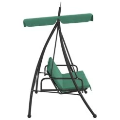 Balancelle De Jardin Avec Auvent Vert 198 Cm Tissu Et Acier -Mobilier De Jardin balancelle de jardin avec auvent vert 198 cm tissu et acier 3666722929981 1503236