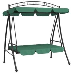 Balancelle De Jardin Avec Auvent Vert 198 Cm Tissu Et Acier -Mobilier De Jardin balancelle de jardin avec auvent vert 198 cm tissu et acier 3666722929981 1503238
