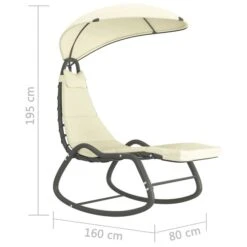 Balancelle De Jardin Crème 160x80x195 Cm Tissu -Mobilier De Jardin balancelle de jardin creme 160x80x195 cm tissu 3666722177894 1220190