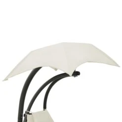 Balancelle De Jardin Crème Et Gris 190x90x200 Cm Tissu -Mobilier De Jardin balancelle de jardin creme et gris 190x90x200 cm tissu 3666722202305 1166775