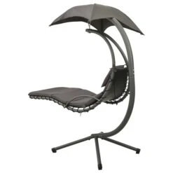 Balancelle De Jardin Gris 190x90x200 Cm Tissu -Mobilier De Jardin balancelle de jardin gris 190x90x200 cm tissu 3666722189316 1195989