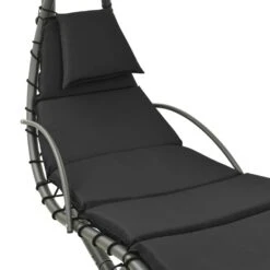 Balancelle De Jardin Noir Et Gris 190x90x200 Cm Tissu -Mobilier De Jardin balancelle de jardin noir et gris 190x90x200 cm tissu 3666722189323 1195982