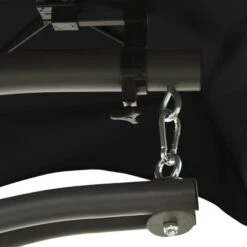 Balancelle De Jardin Noir Et Gris 190x90x200 Cm Tissu -Mobilier De Jardin balancelle de jardin noir et gris 190x90x200 cm tissu 3666722189323 1195984