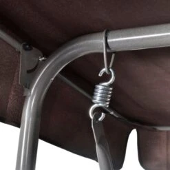 Balancelle Suspendue D'extérieur 3 Places Avec Auvent Café -Mobilier De Jardin balancelle suspendue d exterieur 3 places avec auvent cafe 8718475876595 1353758