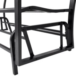 Banc Balançoire En Acier Noir -Mobilier De Jardin banc balancoire en acier noir 3666722181129 1217007