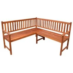 Banc D'angle De Jardin Avec Coussins 150cm Bois D'acacia Massif 12 -Mobilier De Jardin banc d angle de jardin avec coussins 150cm bois d acacia massif 3666722419130 838484