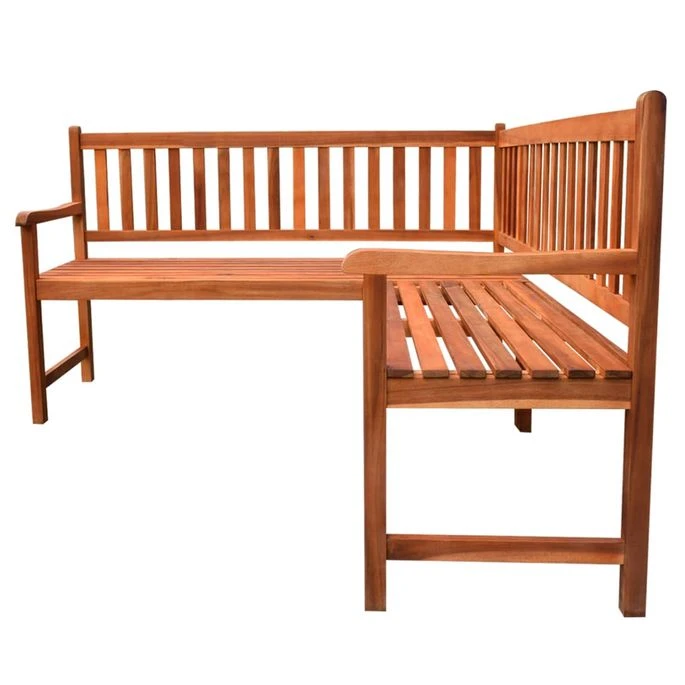 Banc D'angle De Jardin Avec Coussins 150cm Bois D'acacia Massif 5 Banc D'angle De Jardin Avec Coussins 150cm Bois D'acacia Massif – Image 3