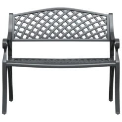 Banc De Jardin 102 Cm Aluminium Coulé Noir -Mobilier De Jardin banc de jardin 102 cm aluminium coule noir 3666722171878 1227636