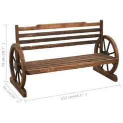 Banc De Jardin 112 Cm Bois De Sapin Massif -Mobilier De Jardin banc de jardin 112 cm bois de sapin massif 3666722353328 945847