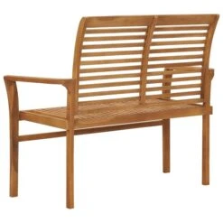 Banc De Jardin 112 Cm Bois De Teck Solide 10 Banc De Jardin 112 Cm Bois De Teck Solide -Mobilier De Jardin banc de jardin 112 cm bois de teck solide 3666722526579 556296
