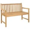 Banc De Jardin 114 Cm Bois De Teck Solide
