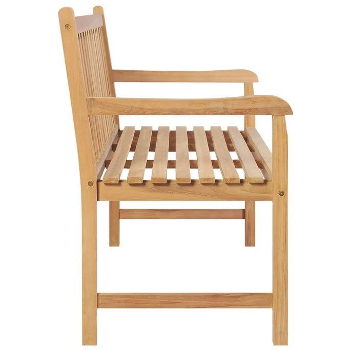 Banc De Jardin 114 Cm Bois De Teck Solide 5 Banc De Jardin 114 Cm Bois De Teck Solide – Image 3