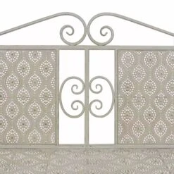 Banc De Jardin 115 Cm Acier Gris -Mobilier De Jardin banc de jardin 115 cm acier gris 3666722328883 975466