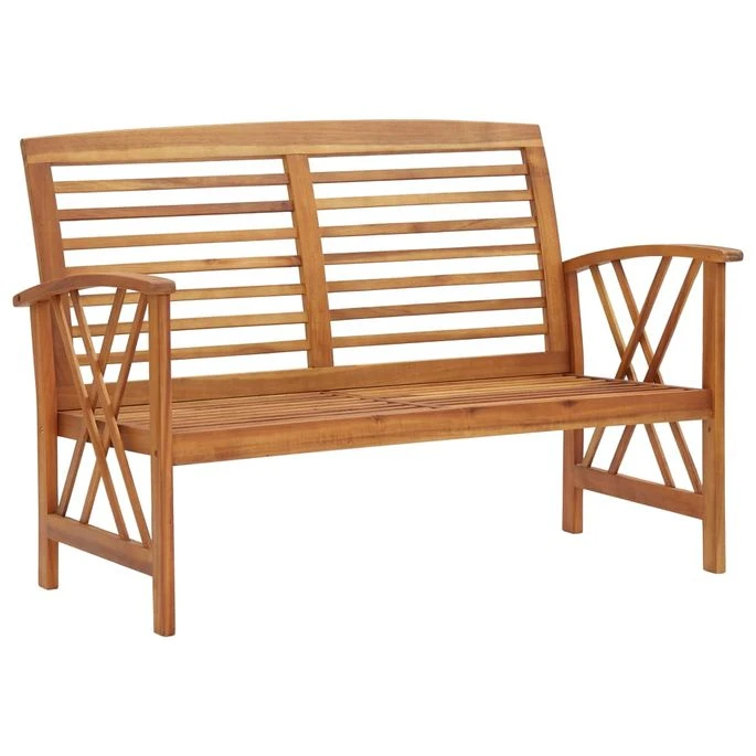 Banc De Jardin 119 Cm Bois D'acacia Solide 3 Banc De Jardin 119 Cm Bois D'acacia Solide