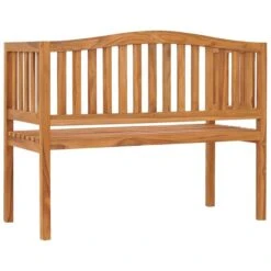 Banc De Jardin 120 Cm Bois De Teck Solide -Mobilier De Jardin banc de jardin 120 cm bois de teck solide 8719883829746 551921