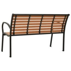 Banc De Jardin 125 Cm Acier Et WPC Noir Et Marron -Mobilier De Jardin banc de jardin 125 cm acier et wpc noir et marron 3666722617260 941127