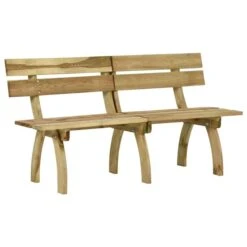 Banc De Jardin 160 Cm Bois De Pin Imprégné