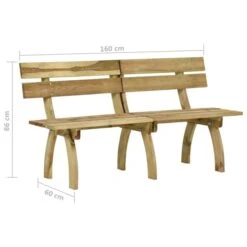 Banc De Jardin 160 Cm Bois De Pin Imprégné -Mobilier De Jardin banc de jardin 160 cm bois de pin impregne 3666722160568 1240061
