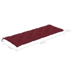Banc De Jardin 3 Places Avec Coussin 150 Cm Bois D'eucalyptus 24 -Mobilier De Jardin banc de jardin 3 places avec coussin 150 cm bois d eucalyptus 8720286234136 815008