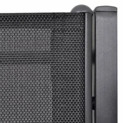 Banc De Jardin à 2 Places 131 Cm Acier Et Textilène Noir -Mobilier De Jardin banc de jardin a 2 places 131 cm acier et textilene noir 3666722413145 847788