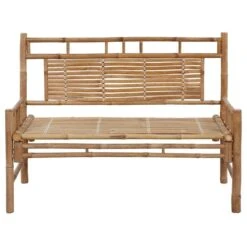Banc De Jardin Avec Coussin 120 Cm Bambou 26 -Mobilier De Jardin banc de jardin avec coussin 120 cm bambou 3666722418553 839058