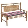 Banc De Jardin Avec Coussin 120 Cm Bambou 18 -Mobilier De Jardin banc de jardin avec coussin 120 cm bambou 3666722418669 838939