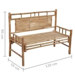 Banc De Jardin Avec Coussin 120 Cm Bambou 18 18 Banc De Jardin Avec Coussin 120 Cm Bambou 18 -Mobilier De Jardin banc de jardin avec coussin 120 cm bambou 3666722418669 838946