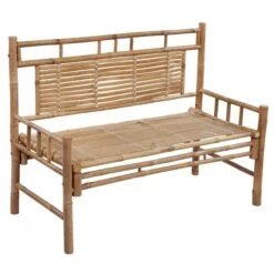 Banc De Jardin Avec Coussin 120 Cm Bambou 4 -Mobilier De Jardin banc de jardin avec coussin 120 cm bambou 3666722418751 838859