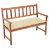 Banc De Jardin Avec Coussin 120 Cm Bois D'acacia Massif 45