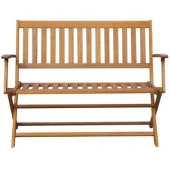 Banc De Jardin Avec Coussin 120 Cm Bois D'acacia Massif 25 -Mobilier De Jardin banc de jardin avec coussin 120 cm bois d acacia massif 3666722450805 777493
