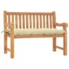 Banc De Jardin Avec Coussin 120 Cm Bois De Teck Massif 11 -Mobilier De Jardin banc de jardin avec coussin 120 cm bois de teck massif 8720286268964 831310