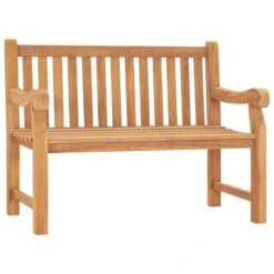 Banc De Jardin Avec Coussin 120 Cm Bois De Teck Massif 5 -Mobilier De Jardin banc de jardin avec coussin 120 cm bois de teck massif 8720286268995 831348