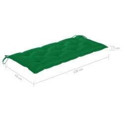 Banc De Jardin Avec Coussin 120 Cm Bois De Teck Massif 5 -Mobilier De Jardin banc de jardin avec coussin 120 cm bois de teck massif 8720286268995 831357