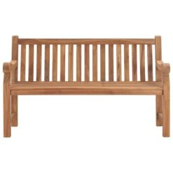Banc De Jardin Avec Coussin 150 Cm Bois De Teck Massif 12 -Mobilier De Jardin banc de jardin avec coussin 150 cm bois de teck massif 8720286269169 831552