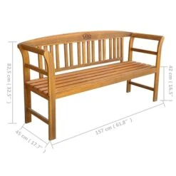 Banc De Jardin Avec Coussin 157 Cm Bois D'acacia Massif 3 -Mobilier De Jardin banc de jardin avec coussin 157 cm bois d acacia massif 3666722416726 842256