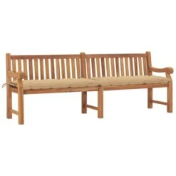 Banc De Jardin Avec Coussin 240 Cm Bois De Teck Massif 2