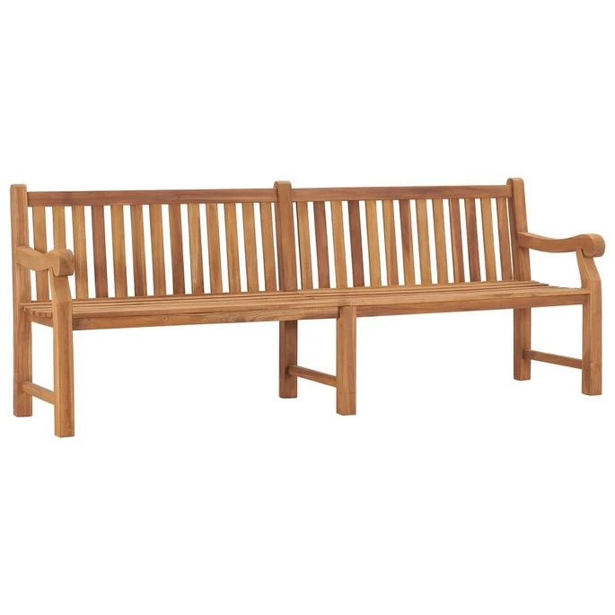 Banc De Jardin Avec Coussin 240 Cm Bois De Teck Massif 2 4 Banc De Jardin Avec Coussin 240 Cm Bois De Teck Massif 2 – Image 2