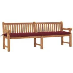 Banc De Jardin Avec Coussin 240 Cm Bois De Teck Massif 10