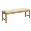 Banc De Jardin Avec Coussin Blanc Crème 150 Cm Teck Massif -Mobilier De Jardin banc de jardin avec coussin blanc creme 150 cm teck massif 3666722752237 830607