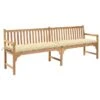 Banc De Jardin Avec Coussin Blanc Crème 240 Cm Teck Massif -Mobilier De Jardin banc de jardin avec coussin blanc creme 240 cm teck massif 3666722870283 830879