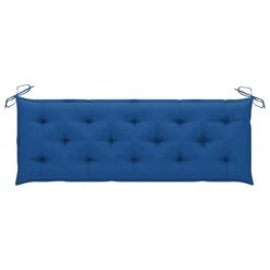 Banc De Jardin Avec Coussin Bleu 150 Cm Bois De Teck Massif 3 -Mobilier De Jardin banc de jardin avec coussin bleu 150 cm bois de teck massif 3666722424622 829375