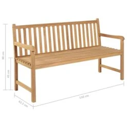 Banc De Jardin Avec Coussin Bleu 150 Cm Bois De Teck Massif 3 -Mobilier De Jardin banc de jardin avec coussin bleu 150 cm bois de teck massif 3666722424622 829379