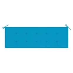 Banc De Jardin Avec Coussin Bleu 150 Cm Bois De Teck Massif 4 -Mobilier De Jardin banc de jardin avec coussin bleu 150 cm bois de teck massif 3666722424813 829175