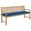 Banc De Jardin Avec Coussin Bleu 175 Cm Bois De Teck Massif 1 Banc De Jardin Avec Coussin Bleu 175 Cm Bois De Teck Massif -Mobilier De Jardin banc de jardin avec coussin bleu 175 cm bois de teck massif 8720286267332 830179
