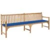 Banc De Jardin Avec Coussin Bleu Royal 240 Cm Teck Massif 2 Banc De Jardin Avec Coussin Bleu Royal 240 Cm Teck Massif -Mobilier De Jardin banc de jardin avec coussin bleu royal 240 cm teck massif 3666722870177 830807