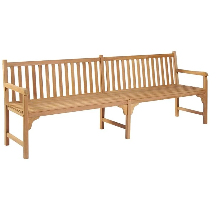 Banc De Jardin Avec Coussin Bleu Royal 240 Cm Teck Massif 4 Banc De Jardin Avec Coussin Bleu Royal 240 Cm Teck Massif – Image 2