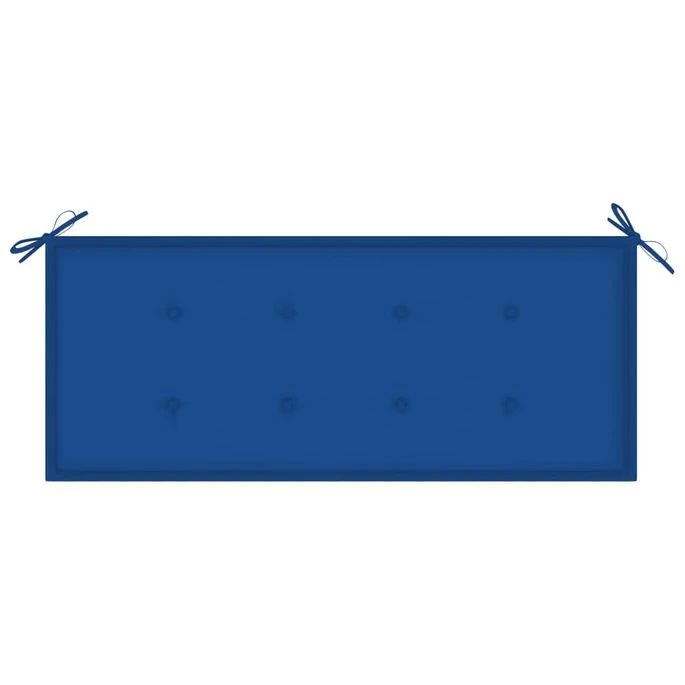 Banc De Jardin Avec Coussin Bleu Royal 240 Cm Teck Massif 9 Banc De Jardin Avec Coussin Bleu Royal 240 Cm Teck Massif – Image 7