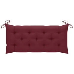 Banc De Jardin Avec Coussin Bordeaux 120 Cm Bois De Teck Massif 5 -Mobilier De Jardin banc de jardin avec coussin bordeaux 120 cm bois de teck massif 8720286261835 824633