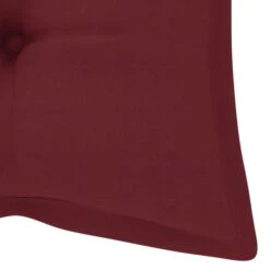 Banc De Jardin Avec Coussin Bordeaux 120 Cm Bois De Teck Massif 5 -Mobilier De Jardin banc de jardin avec coussin bordeaux 120 cm bois de teck massif 8720286261835 824634