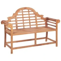Banc De Jardin Avec Coussin Bordeaux 120 Cm Bois De Teck Massif 5 -Mobilier De Jardin banc de jardin avec coussin bordeaux 120 cm bois de teck massif 8720286261835 824635
